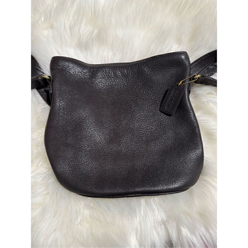 Coach Vintage Sonoma soft pebbled leather brown buckets side bag